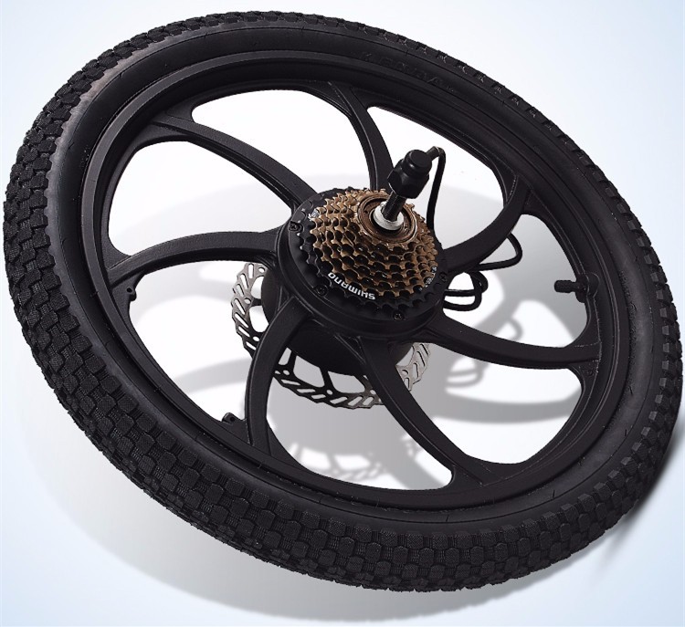 Convenient Shimano 7-speed-gears 6 Spoke MTB Style Aluminum Folding Electric Bike