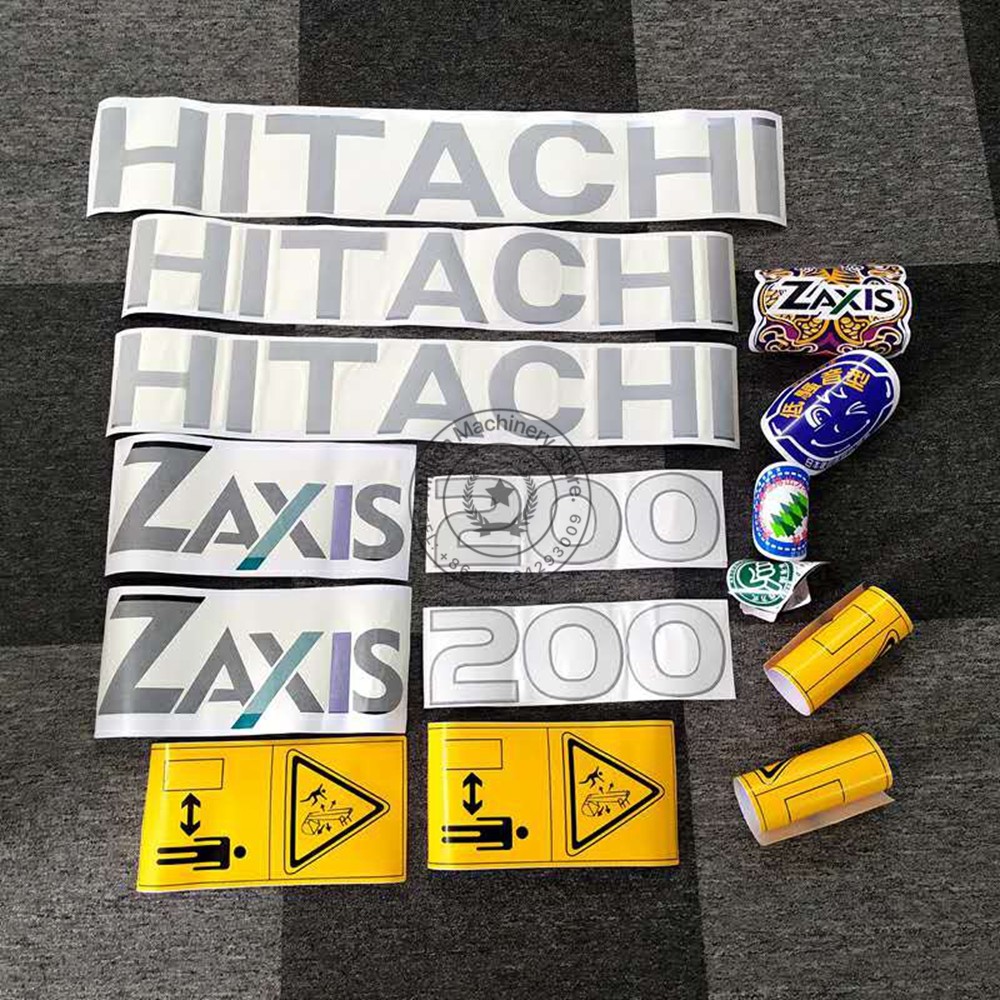 IOS9009 Excavator Sticker Pinup Picture Parts For Hitachi ZX60 ZX70 ZAX130H ZAX150 ZAX200 ZAX210