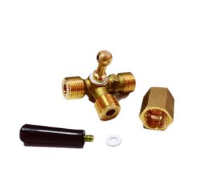 China CNC Three Way Pressure Gauge Cock Lead Free Brass wholesale