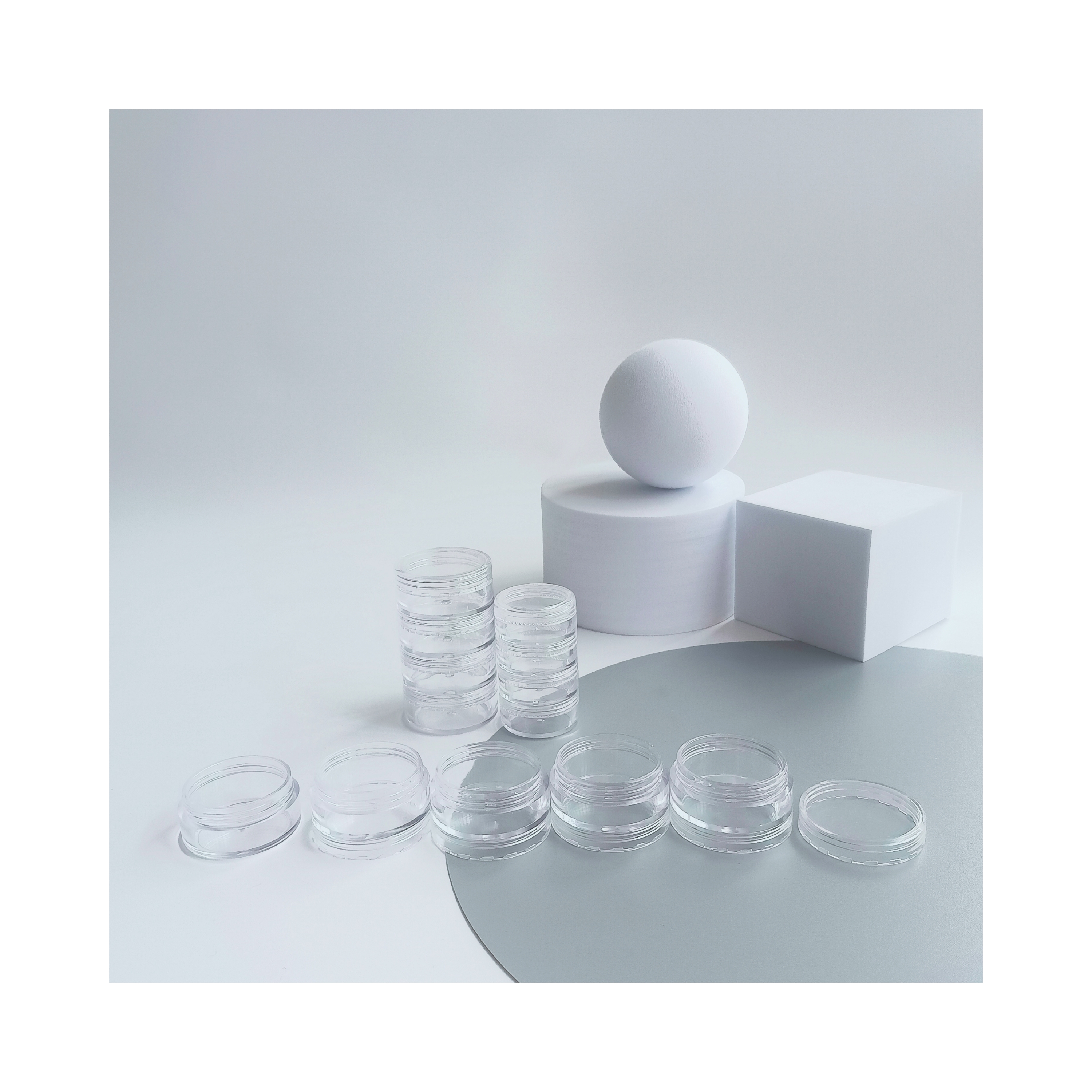 Layers Optional Layers 5ml 10ml Plastic Cream Jar in Customized Colors and Layers for PS