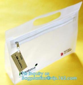 China makeup cosmetic mesh bag purse, personalized cosmetic bag toiletry bag slider plastic bag, Cosmetic Packaging Customized wholesale