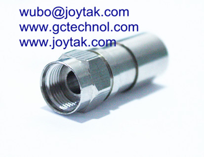 F Compression Connector F Type for Brazil Cable TV connector RG6 RG59 Coax Cable connector