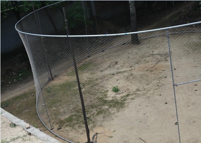 Stainless Steel Knotted Rope Mesh , Architectural Woven Metal Mesh