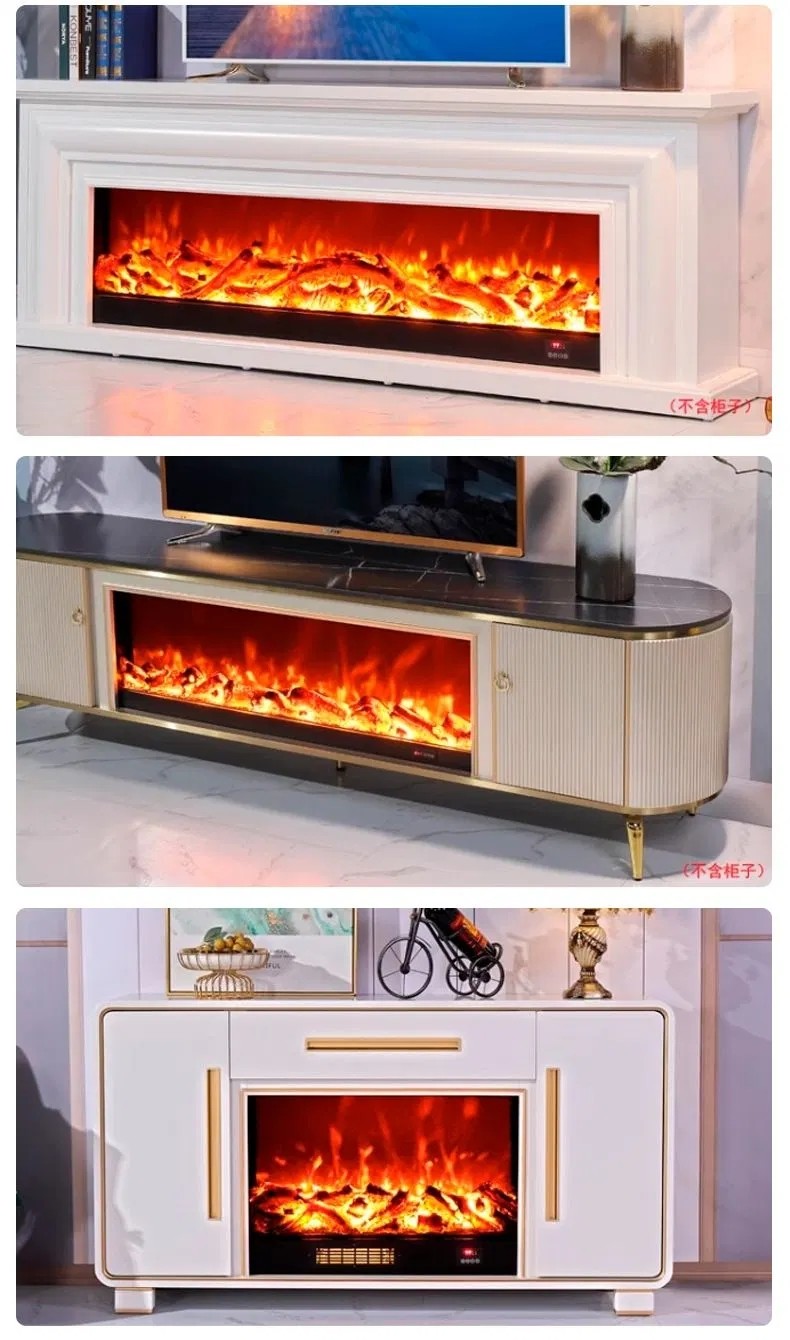 OEM Modern Light Luxury Simulation Change Color Electric Fireplace With CE Certificate