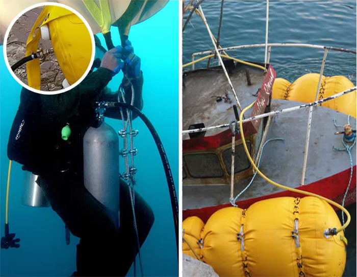 Heavy Duty Inflatable Air Bags Underwater Salvage Air Bags for Marine Salvage