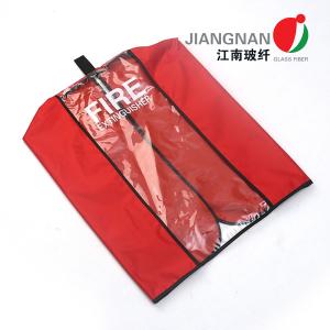 China UV Resistance Large Red Fire Extinguisher Cover With Window wholesale