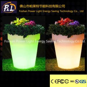 China Banquet Hall Remote Control LED Flower Pot With Lithium Battery wholesale