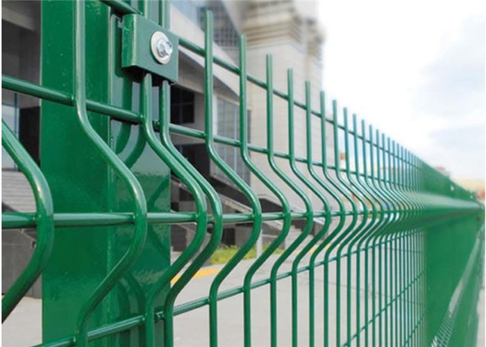 Garden 3d Bending Fence , 3mm Pvc Coated Welded Wire Fence 50x100mm