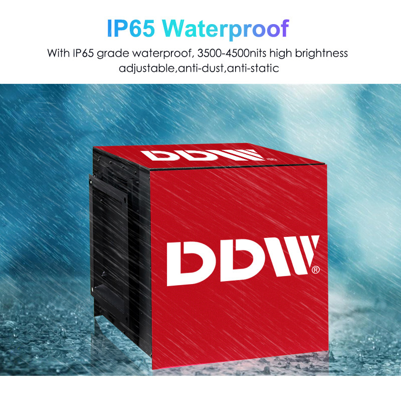 Outdoor Waterproof Advertising Led Cube Screen , P2.5 Pixel Led Cube Display
