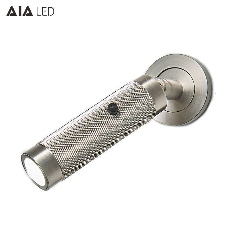 3W Luxury Gold Led Reading Light AC100-240V Bedroom Bedside Lighting Illumination Hotel Home Villa Sconces hotel light