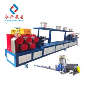 China Single Screw Plastic Recycling Machinery 9mm PET Strap Extrusion Line wholesale