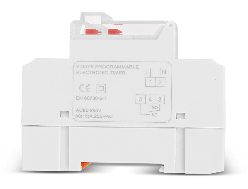 5000W 30A Weekly 7 Days Programmable Timer Controller AC 220V Digital Time Switch Relay