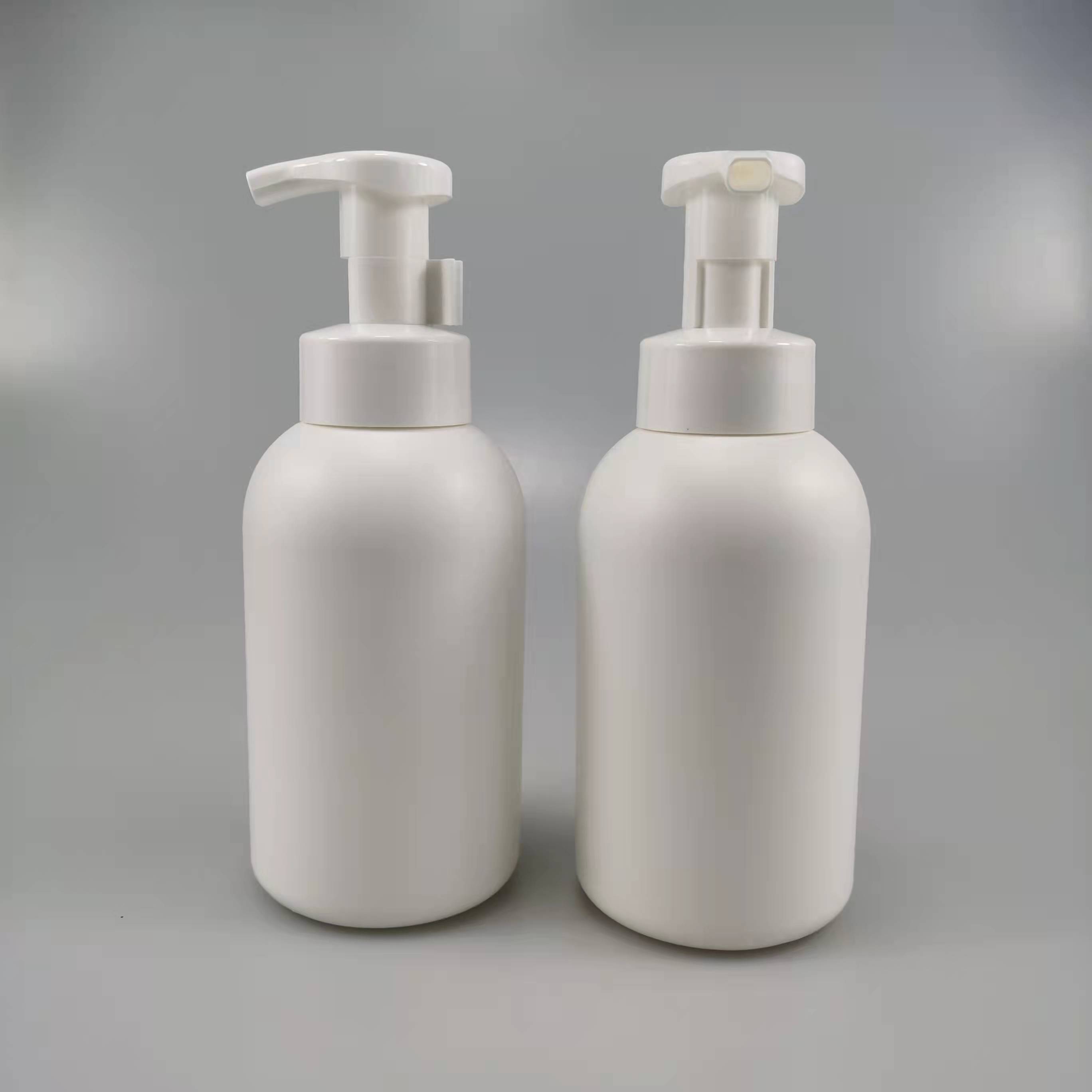 300ml 500ml HDPE Foam Pump Dispenser Bottle for Eco Friendly Eyelash Shampoo Packaging