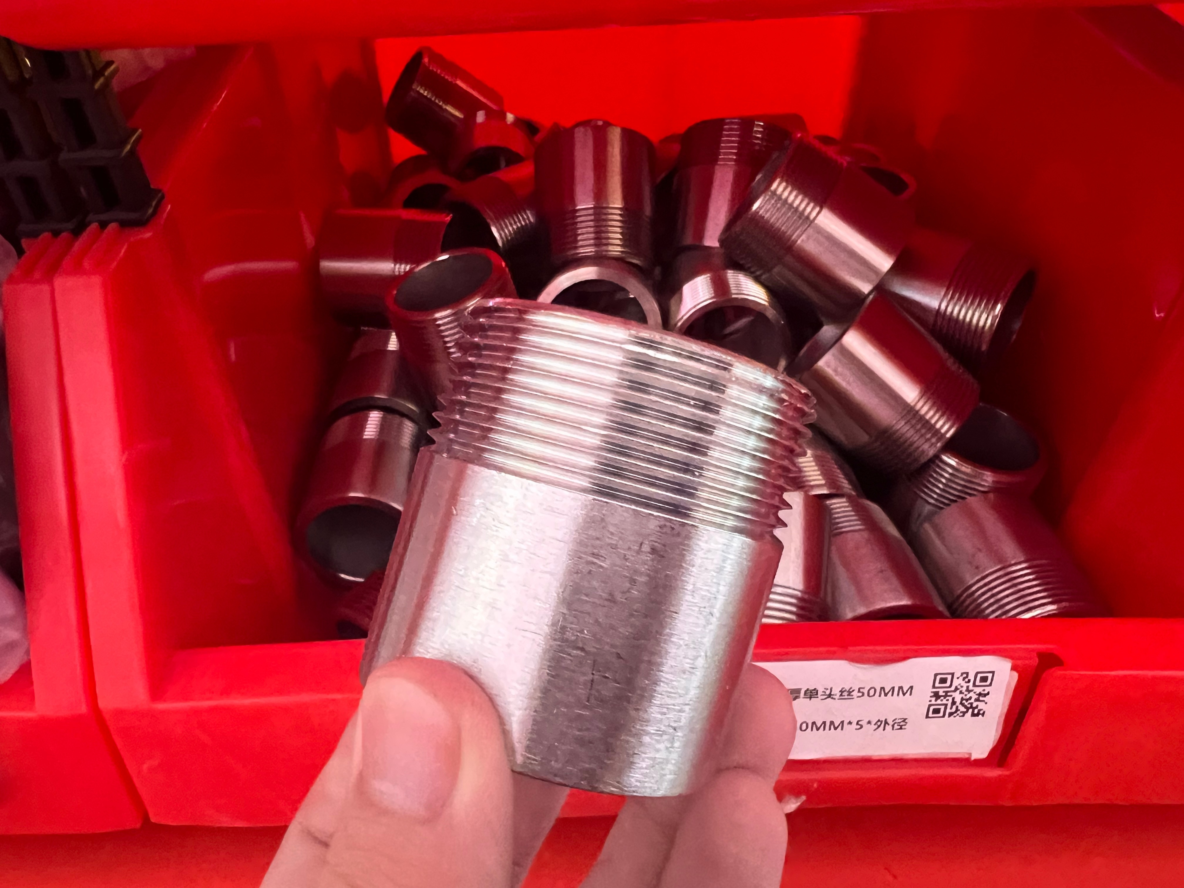 Stainless Steel Fitting Welded Single Male External Thread Welding Nipple