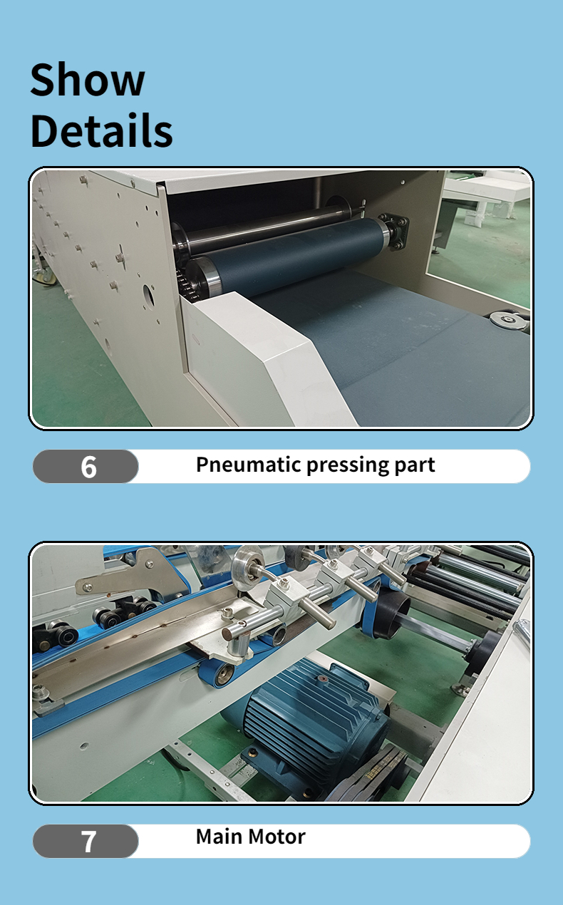 Pneumatic Driven CQT-1300WK-2 Corrugated Paper Box Folder Gluer for Easy Operation