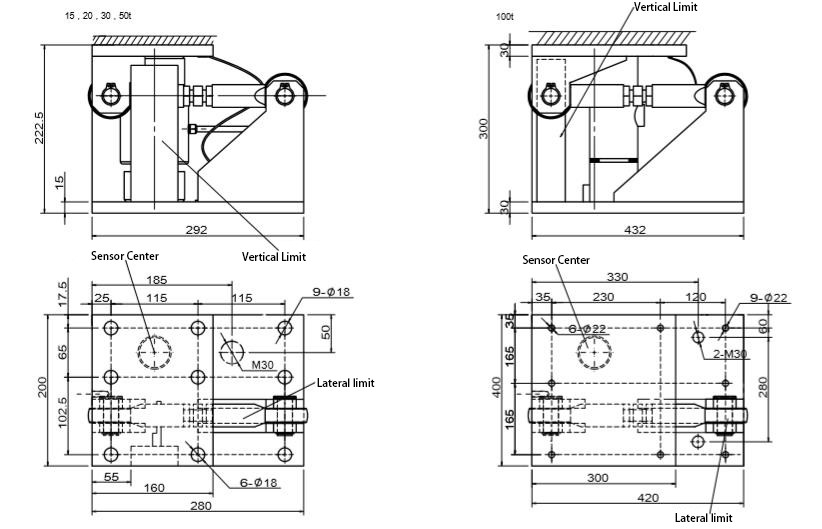 15-100t Tank Weighing System IP68 Weighing Sensor Module