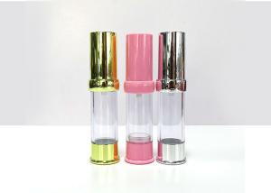 China 5ml Essential Oil Clear Airless Pump Bottles Cosmetic Packaging Refillable wholesale
