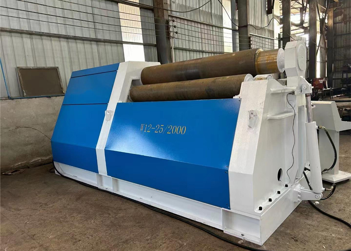 Four-Roller CNC Plate Rolling Machine With Pre-Bending Function 25mm Thick Plate High Performance And Heavy Duty