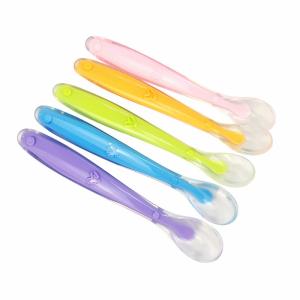 China Eco-Friendly Silicone Kitchen Utensils Food Grade Silicone Baby Spoon wholesale