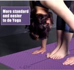 Beginner Fitness Yoga Mat TPE Yoga Mat Non Slip Gym Fitness Mat With Position