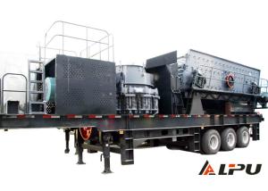 China Industrial Mobile Crusher Plant , Granite Stone Hydraulic Cone Crusher wholesale