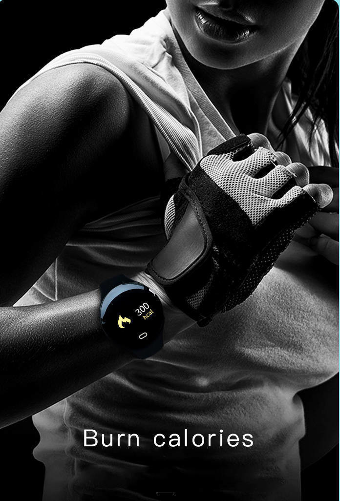 BLE 5.2 Waterproof Fitness Tracker Watch Pedometer Distance Calories For Women