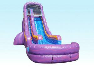 China Purple Attractive Kids Inflatable Water Slide Pressure-resistance wholesale