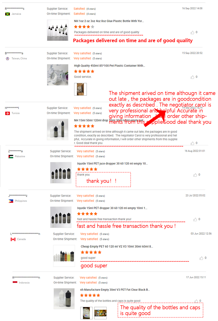 Pet Plastic 30ml E Cig Liquid Bottle With Child Tamper Proof Lid