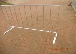 China Metal Crowd Control Barricades , Steel Crowd Barriers For Construction Sites wholesale