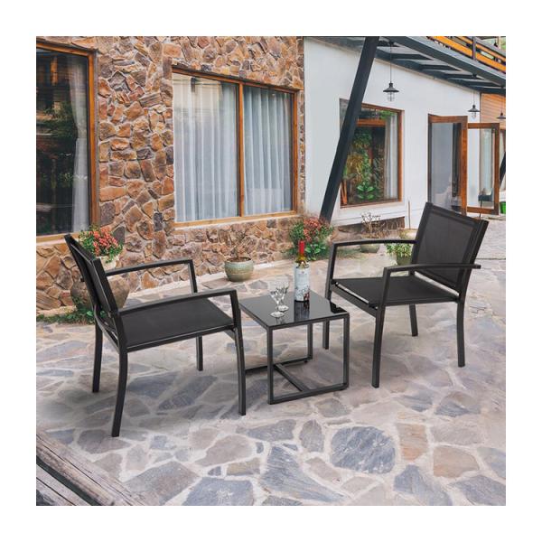 Minimalist Design Style AJUNION 2 Seating Outdoor Furniture for Garden and