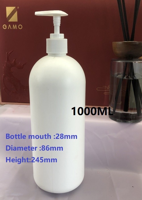 270ML Empty White Shampoo Bottles with Flip Top Cap, BPA-Free, Lightweight Body Wash Bottles,