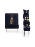 Metal Leatherette Pendant Earring Jewelry Trays Displays Black Jewelry Display