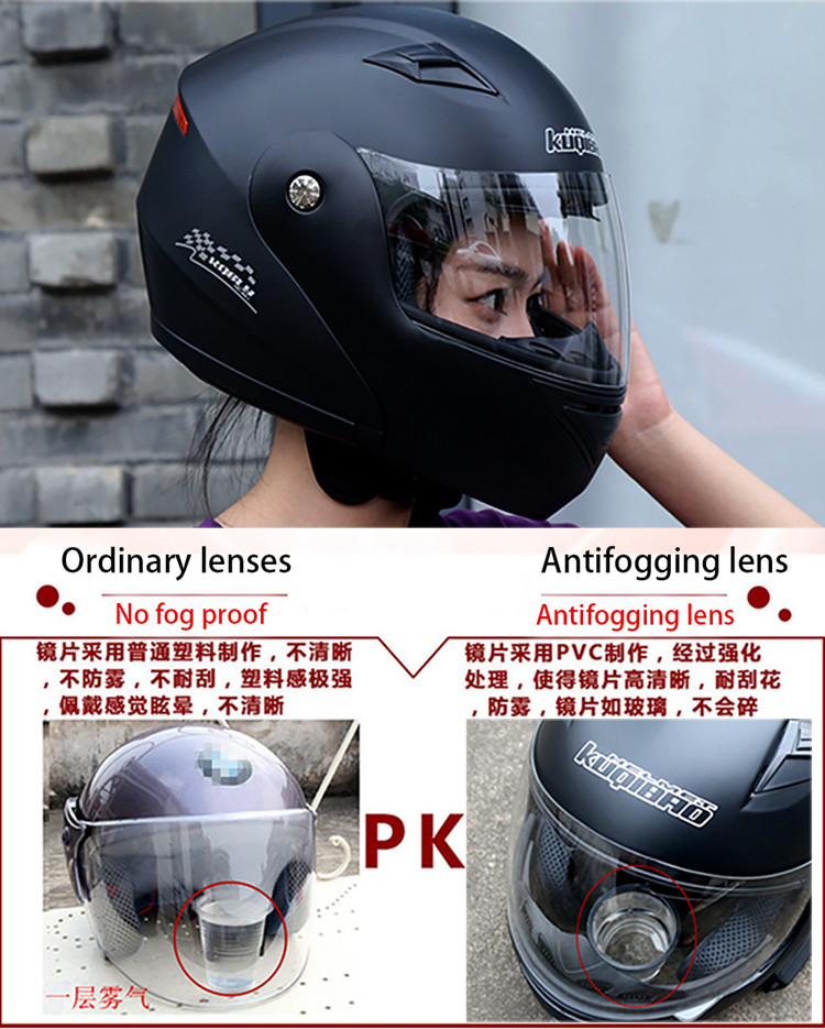 Flip up Dual Lens full face Motorcycle Helmet with Built-in Integrated Bluetooth Intercom system
