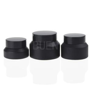 China Oblique Shoulder Cream Glass Jars For Cosmetic Packaging 1oz wholesale