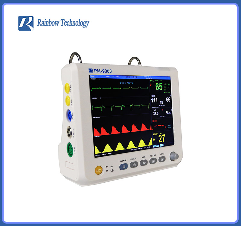 Compact 8 In Multi Parameter Patient Monitor High Precision With Hooks
