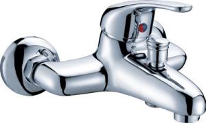 China Ceramic Bathtub Mixer Tap Single Lever / Chrome Plated Bathroom Faucet wholesale