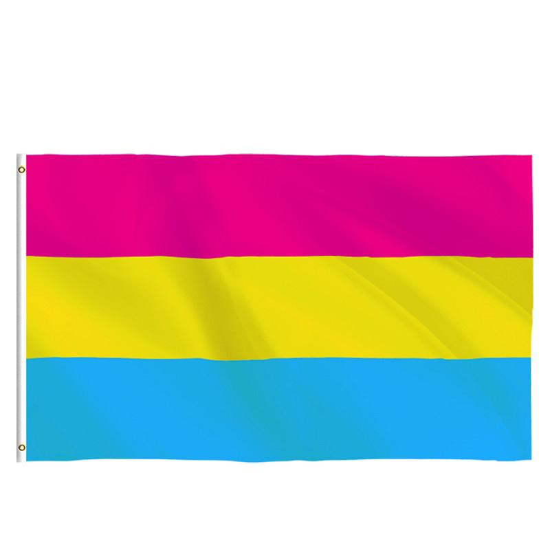 Triangle Square Rectangle LGBT Flag 100 Polyester Material For Outdoor