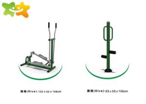 China Metal Outdoor Park Exercise Equipment , Outdoor Gym Machines Easy Installation wholesale