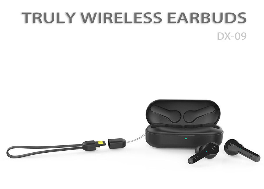 True Wireless Stereo Earphones Soartop Wireless Sports Earpho Noise Cancelling V5.0 Bluetooth Deep Bass Stereo Sound