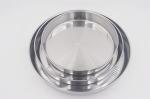 28.32.36cm 3pcs Bakeware nonstick pizza pan grade stainless steel cake plate