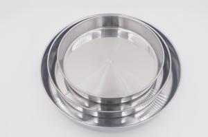 China 3pcs Bakeware Stainless Steel Cake Plate Nonstick Pizza Pan wholesale