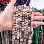 Genuine Natural Bamboo Agate Gemstone For Jewelry Making Diy Bracelet Necklace