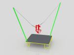 Rope Mobile Inflatable Jump Park Children Bungee Trampoline Jumping