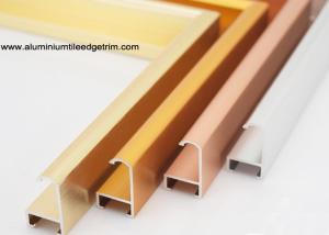 China Matt Anodized Rose Gold Aluminium Photo Frame Profile For Indoor and Outdoor wholesale