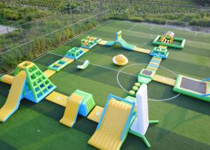 China Large Size Aqua Blow Up Water Playground Durable High Safety With Air Pump wholesale