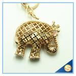 Rhinestone Elephant Keychain Animal Metal Key chain For Women Gift