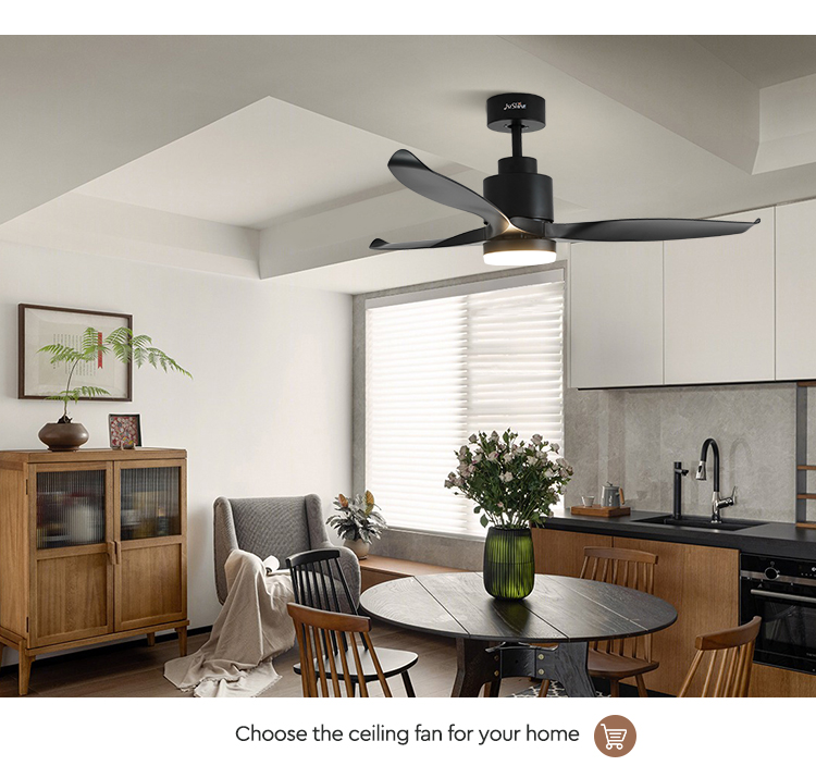 Smart Remote Control LED Ceiling Fan with Soft Wind and High Speed Mulit Colors/OEM