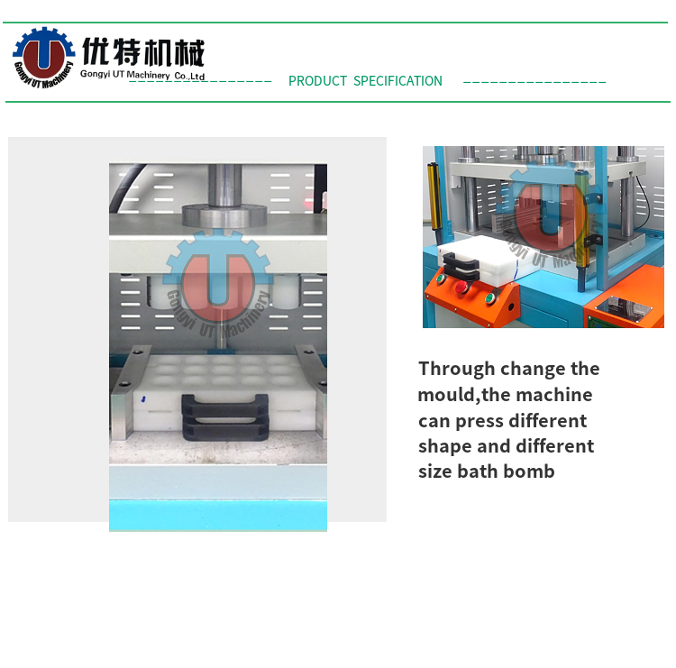 Customized Bath Bombs Mold Hydraulic Press Machine for and Bath Salt Ball Making