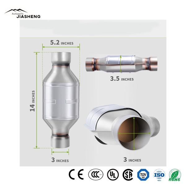 3" Inlet & Outlet Universal High Quality Stainless Steel Auto Catalytic