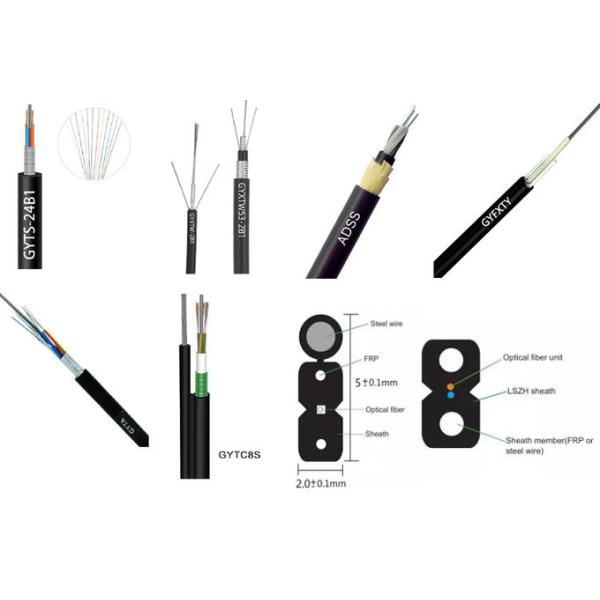 Butterfly Shaped FTTH Indoor Fiber Cable 6